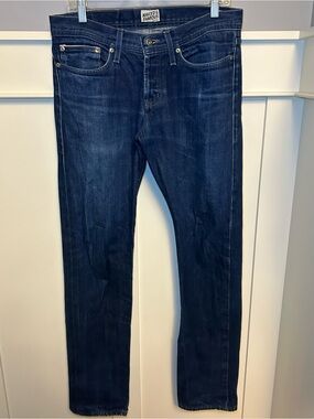Vintage Naked and Famous raw salvage denim skinny jeans